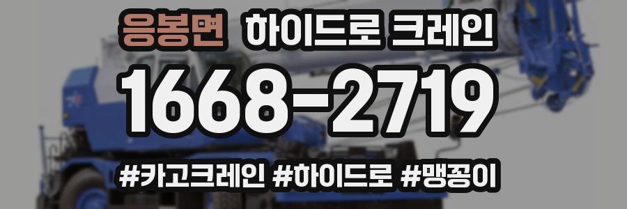 응봉면 하이드로 크레인