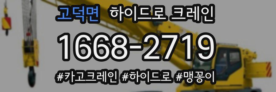 고덕면 하이드로 크레인