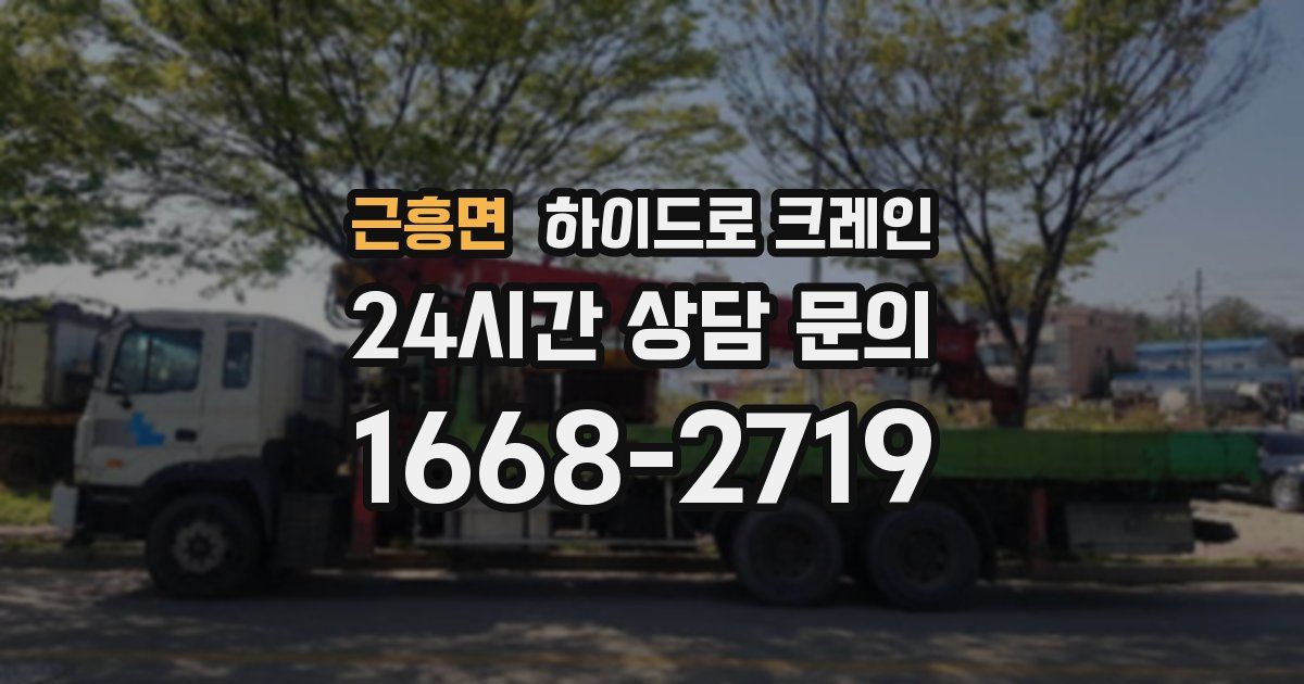 근흥면 하이드로 크레인