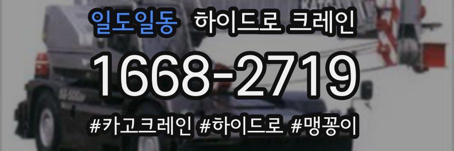 일도일동 하이드로 크레인