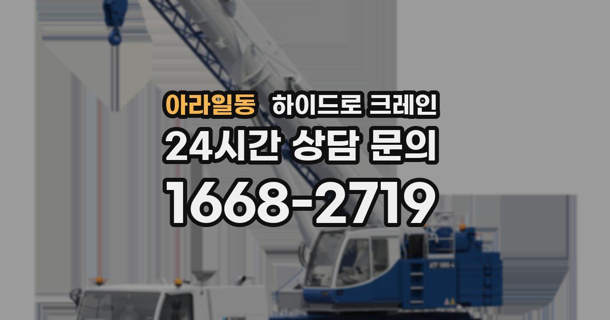 아라일동 하이드로 크레인