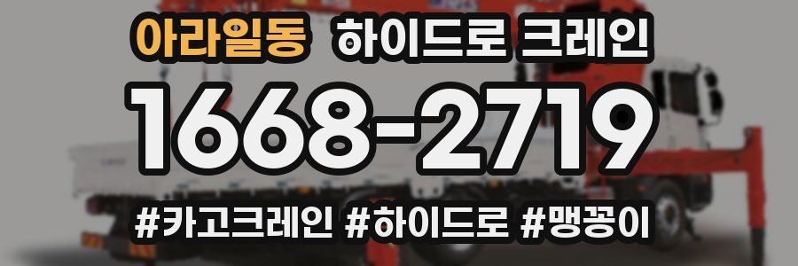 아라일동 하이드로 크레인