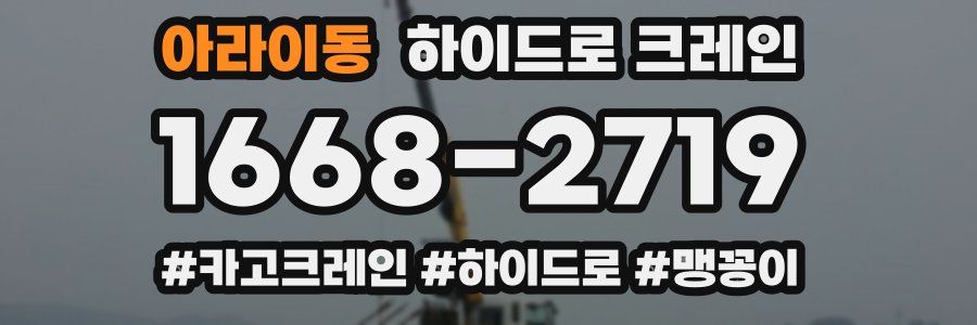 아라이동 하이드로 크레인