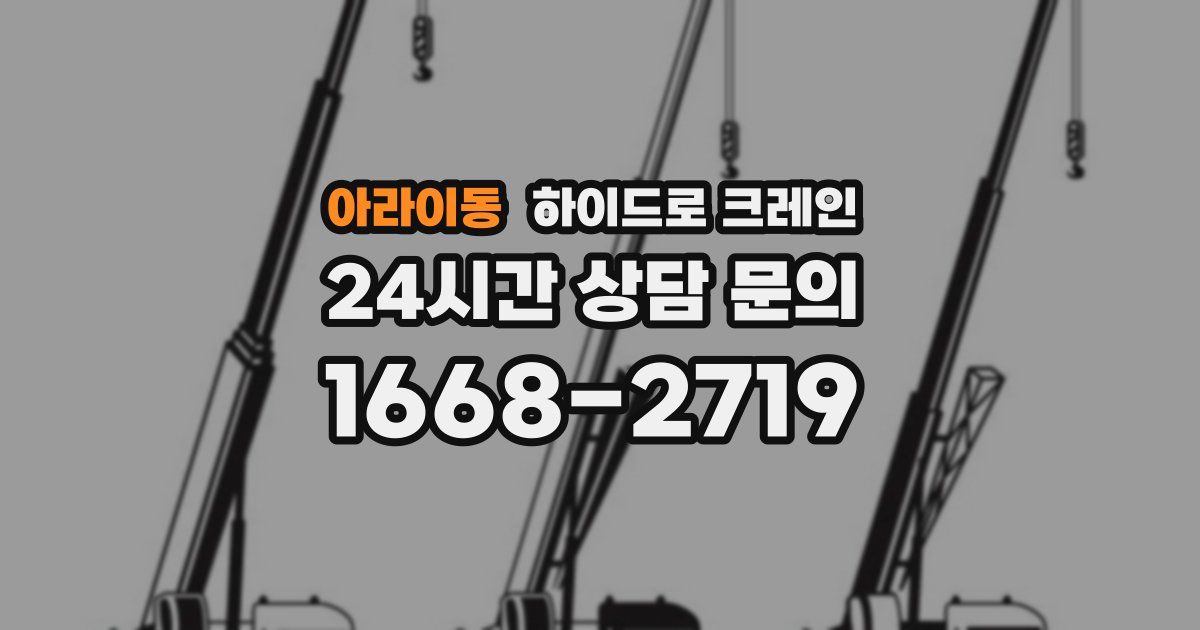 아라이동 하이드로 크레인