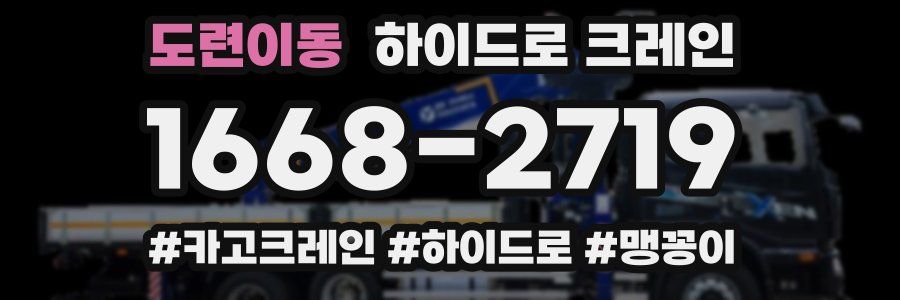 도련이동 하이드로 크레인