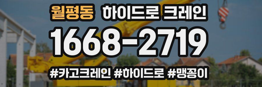 월평동 하이드로 크레인