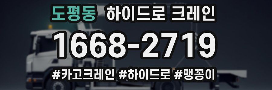 도평동 하이드로 크레인