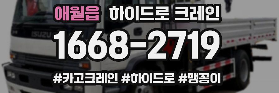 애월읍 하이드로 크레인