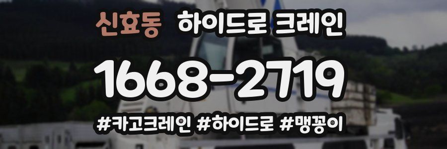 신효동 하이드로 크레인