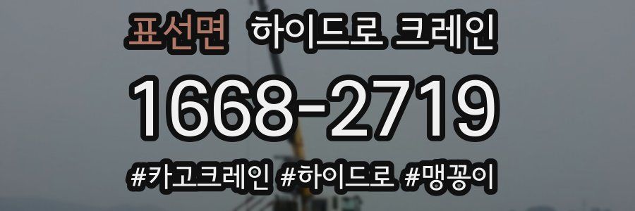 표선면 하이드로 크레인