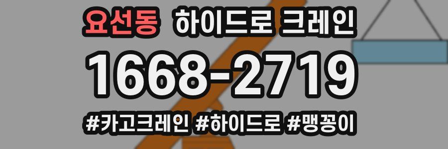 요선동 하이드로 크레인