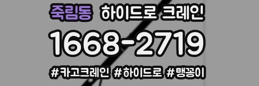 죽림동 하이드로 크레인