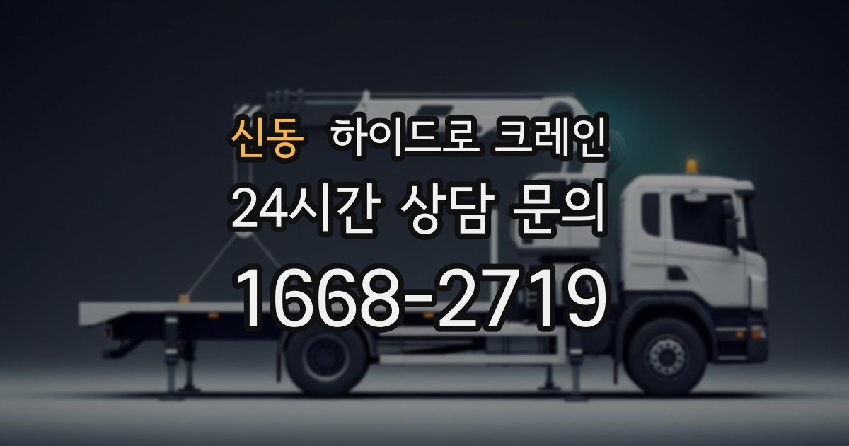 신동 하이드로 크레인