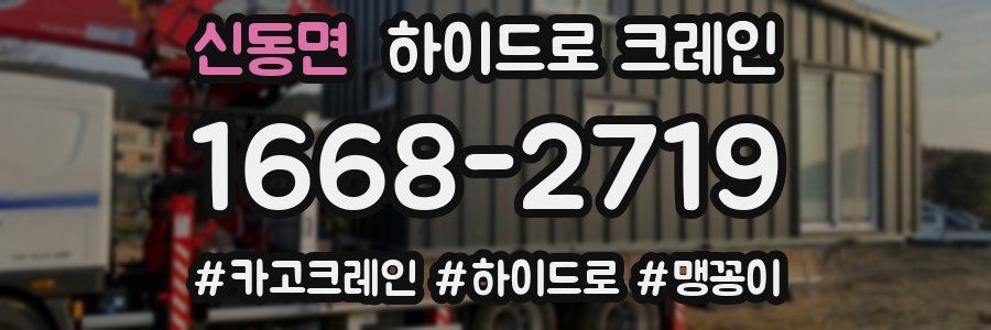 신동면 하이드로 크레인