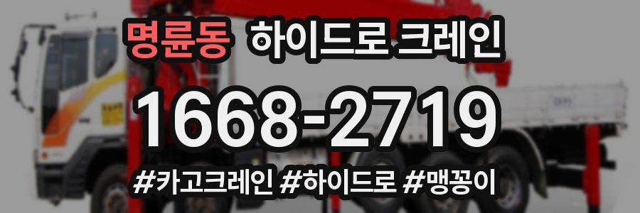 명륜동 하이드로 크레인