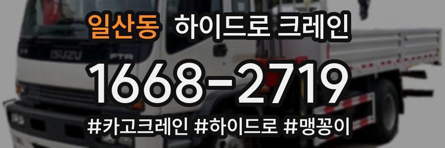 일산동 하이드로 크레인