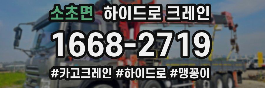 소초면 하이드로 크레인