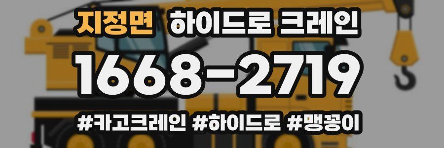 지정면 하이드로 크레인