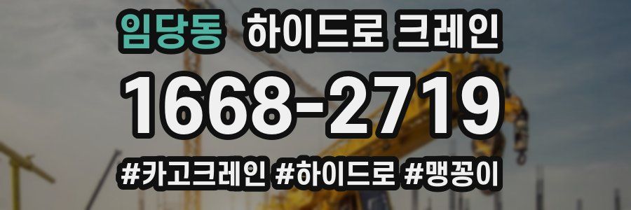 임당동 하이드로 크레인