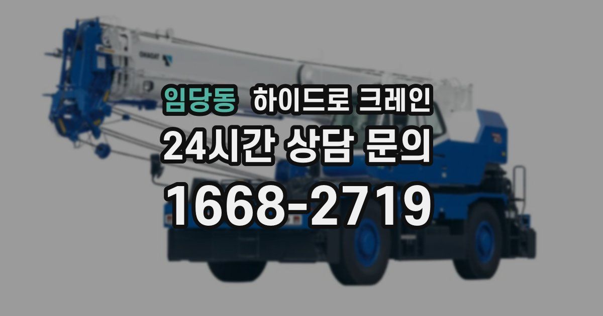 임당동 하이드로 크레인