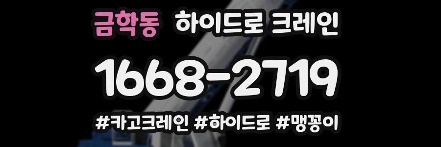 금학동 하이드로 크레인