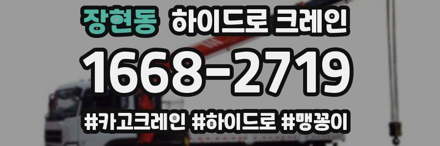 장현동 하이드로 크레인