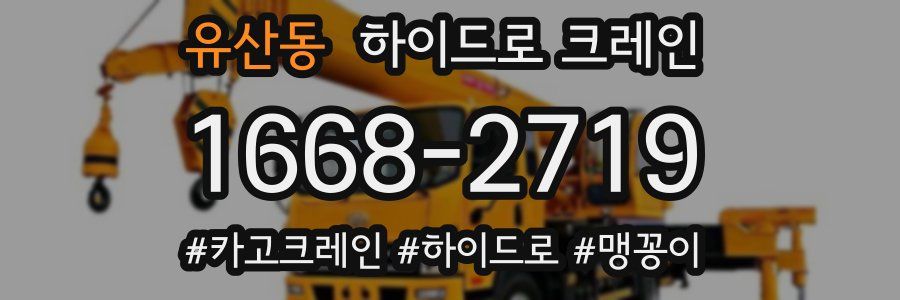 유산동 하이드로 크레인