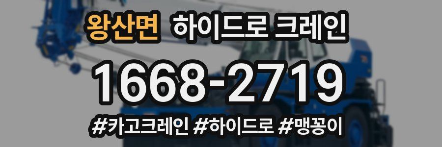 왕산면 하이드로 크레인