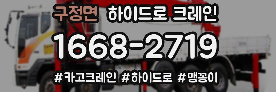 구정면 하이드로 크레인