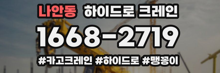 나안동 하이드로 크레인