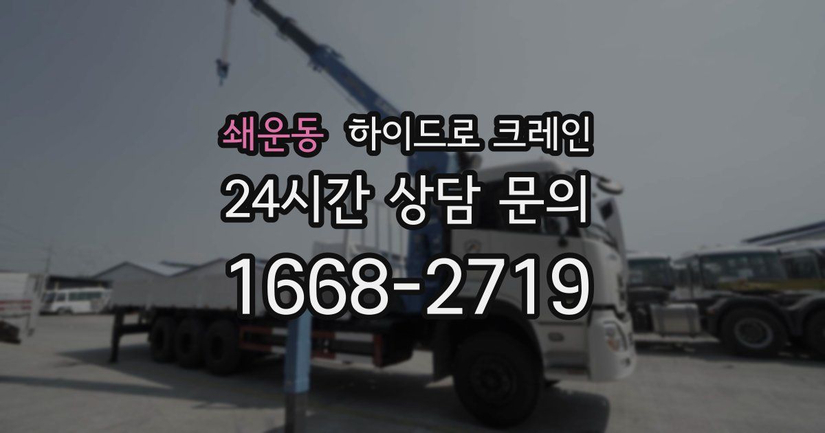 쇄운동 하이드로 크레인