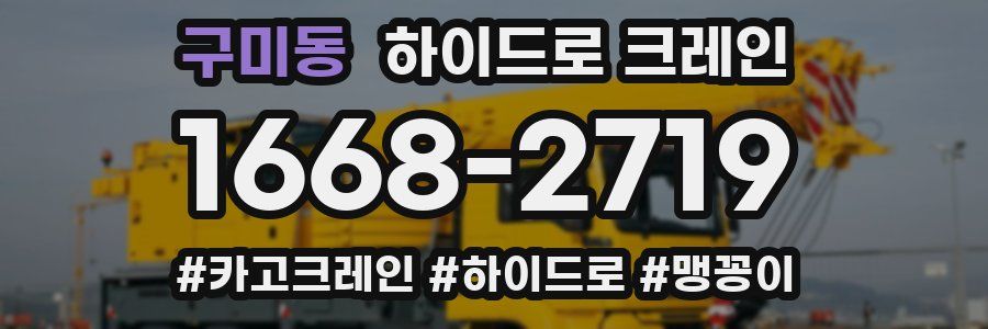구미동 하이드로 크레인