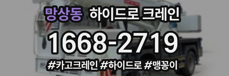 망상동 하이드로 크레인