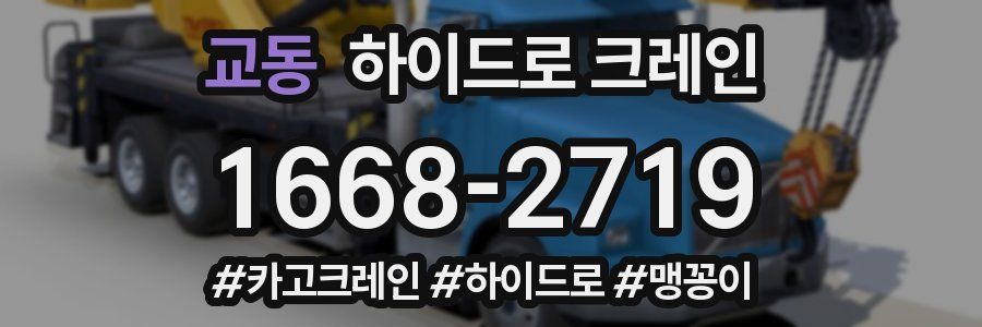 교동 하이드로 크레인