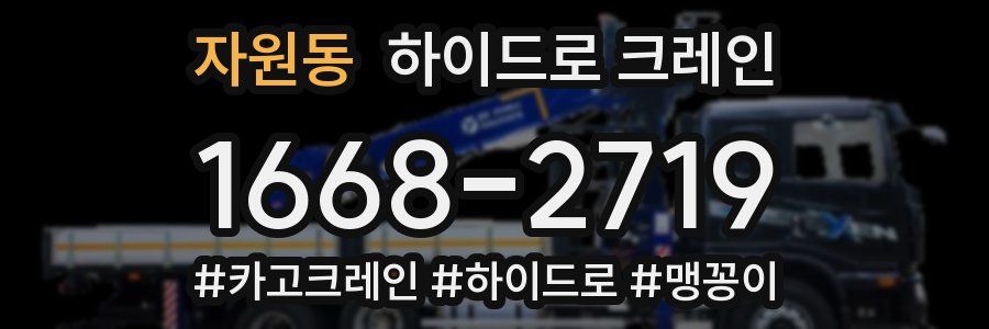 자원동 하이드로 크레인