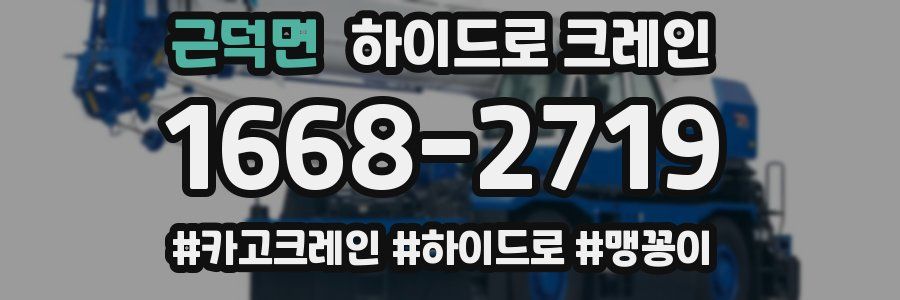 근덕면 하이드로 크레인