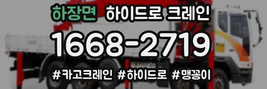 하장면 하이드로 크레인