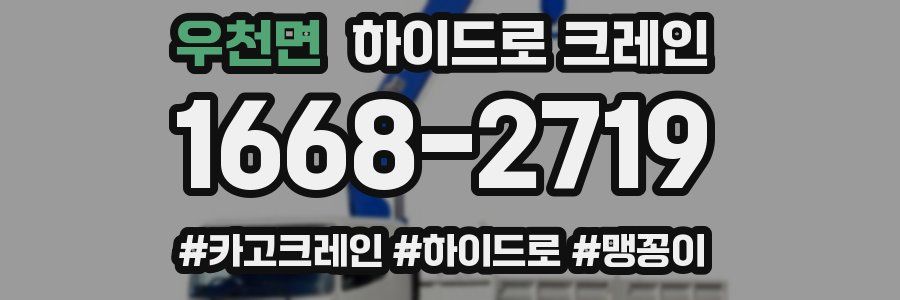 우천면 하이드로 크레인