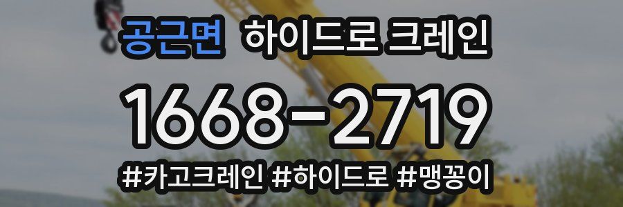 공근면 하이드로 크레인