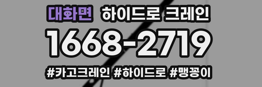 대화면 하이드로 크레인