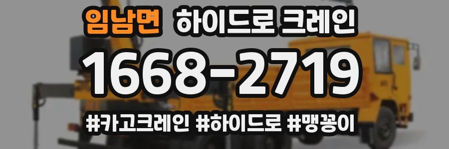 임남면 하이드로 크레인