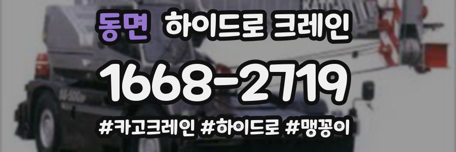 동면 하이드로 크레인