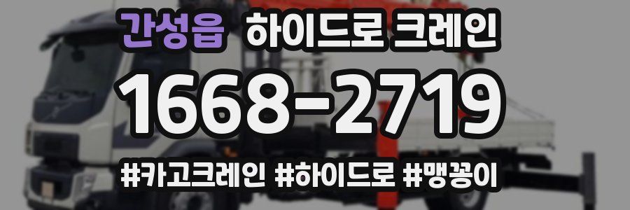 간성읍 하이드로 크레인