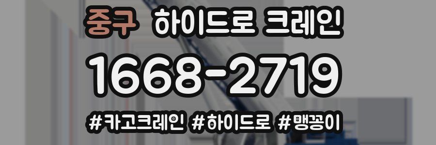 중구 하이드로 크레인