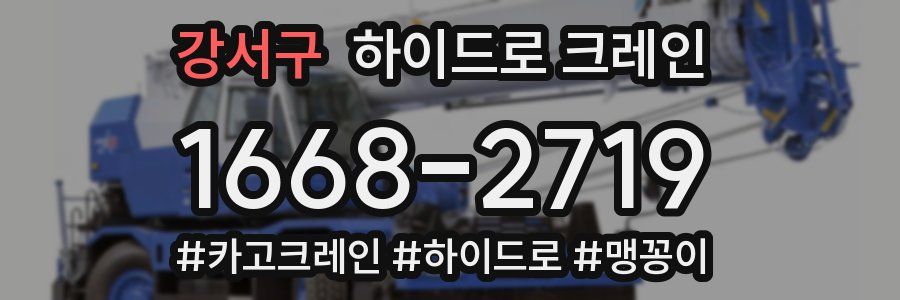 강서구 하이드로 크레인