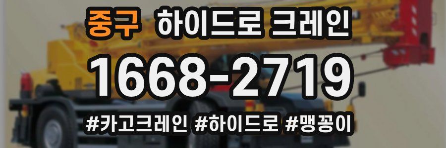 중구 하이드로 크레인