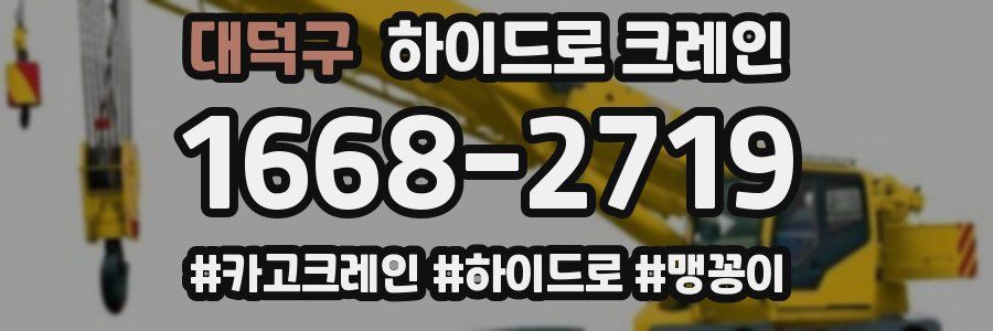 대덕구 하이드로 크레인