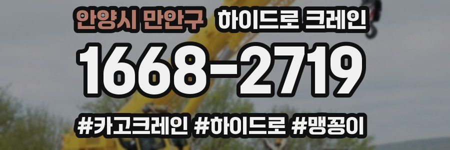 안양시 만안구 하이드로 크레인
