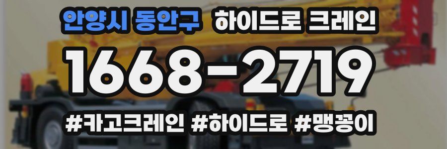 안양시 동안구 하이드로 크레인