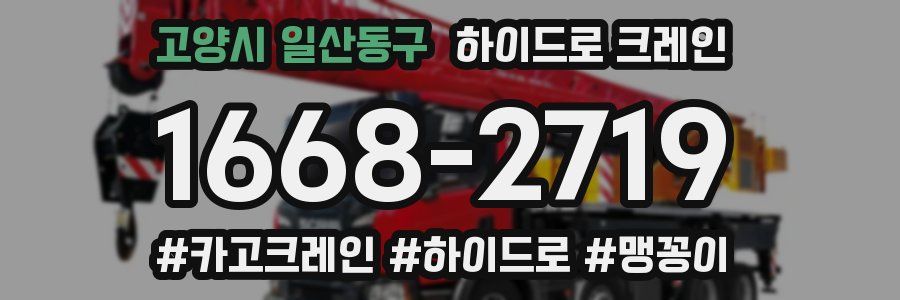 고양시 일산동구 하이드로 크레인